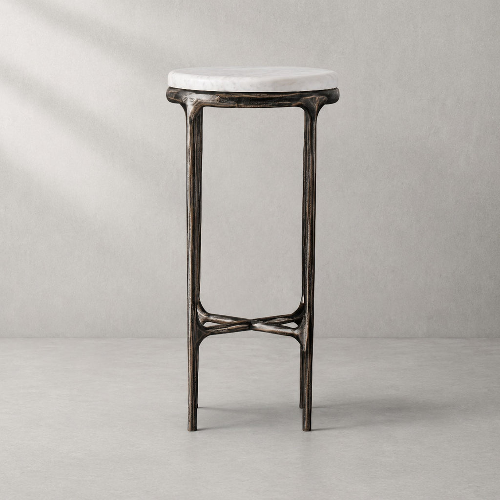 Thadson Marble Round Side Table 12" 18" 22"