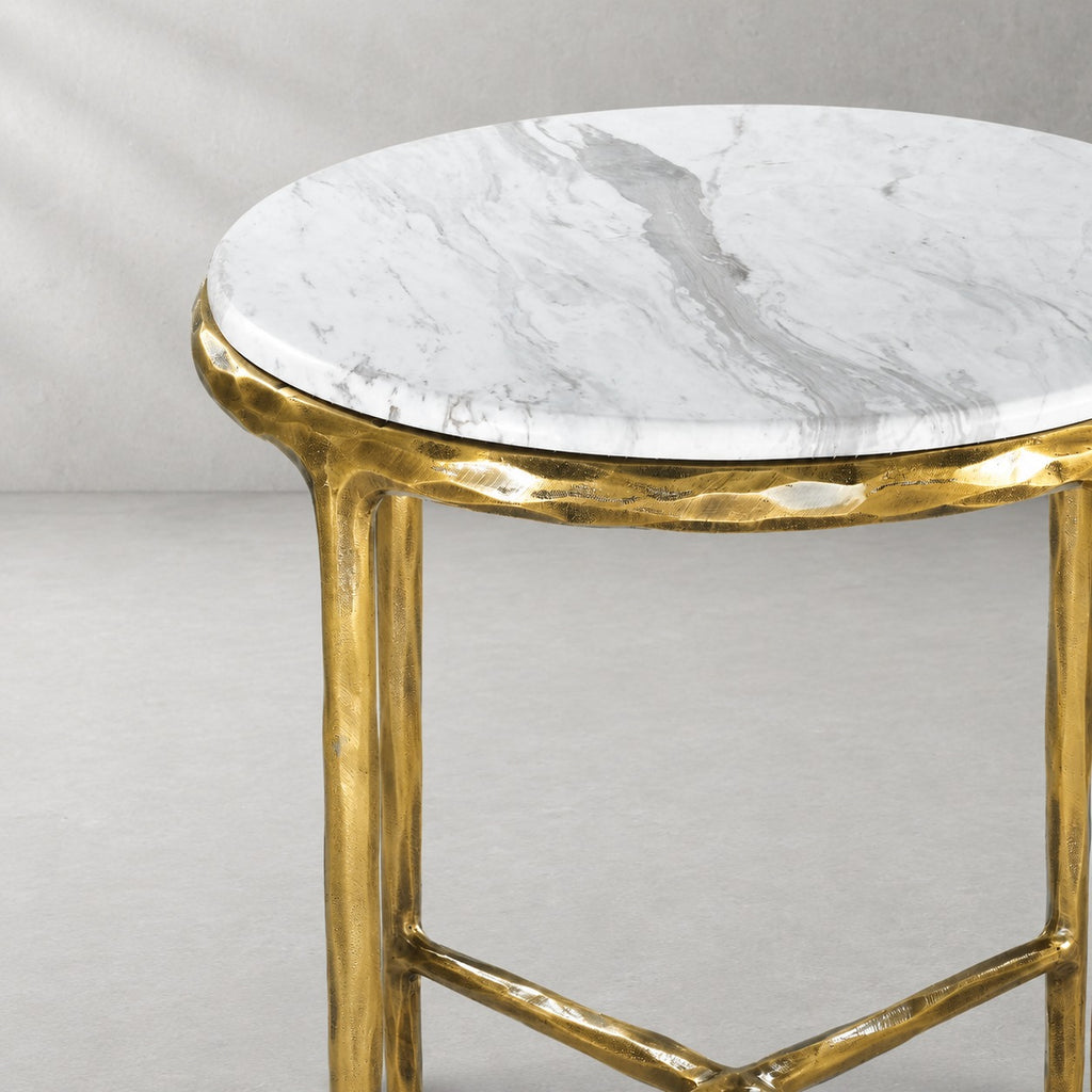 Thadson Marble Round Side Table 12" 18" 22"