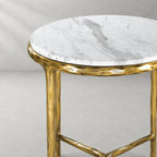 Thadson Marble Round Side Table 12" 18" 22"