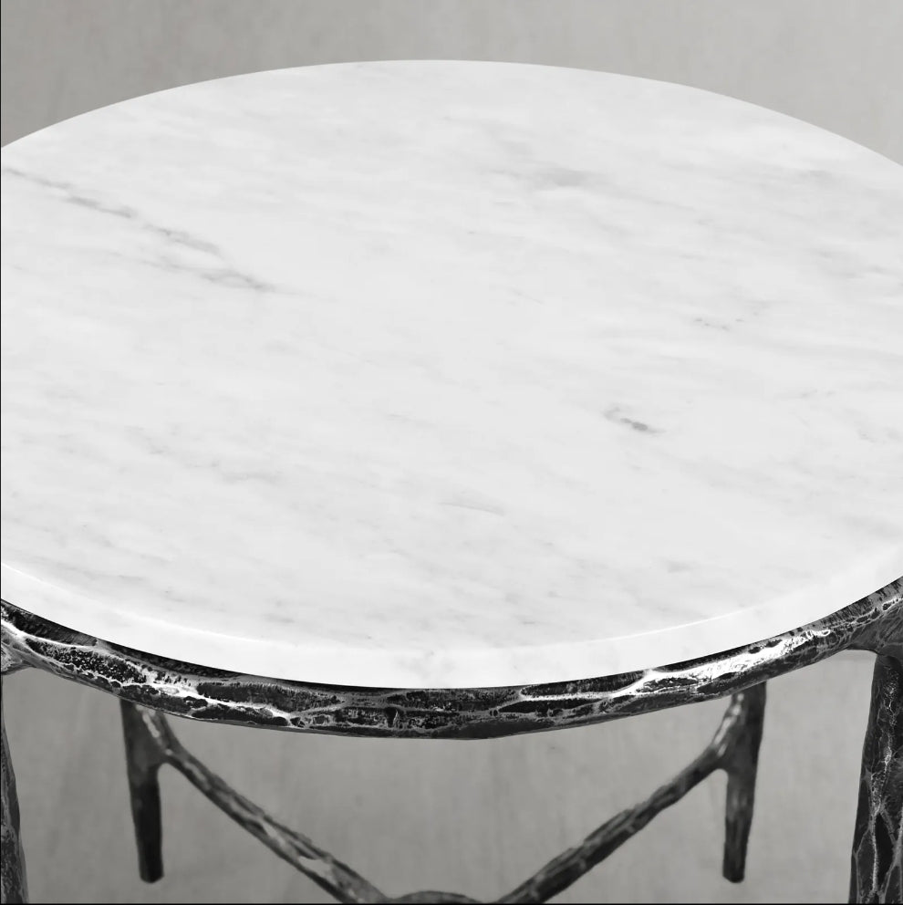 Thadson Marble Round Side Table 12" 18" 22"