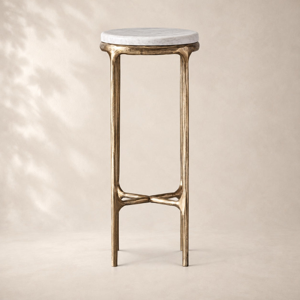 Thadson Marble Round Drink Table 12" 14" 18" 22"