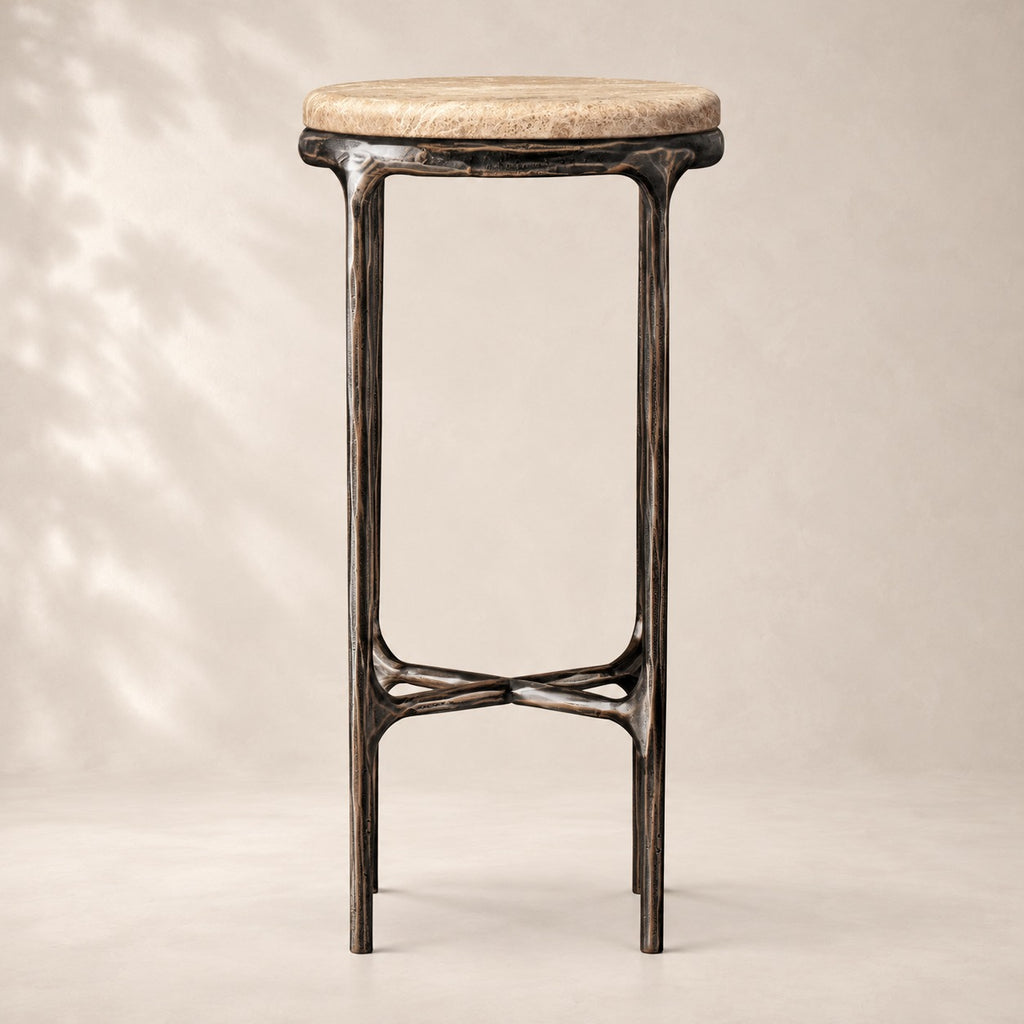 Thadson Marble Round Drink Table 12" 14" 18" 22"