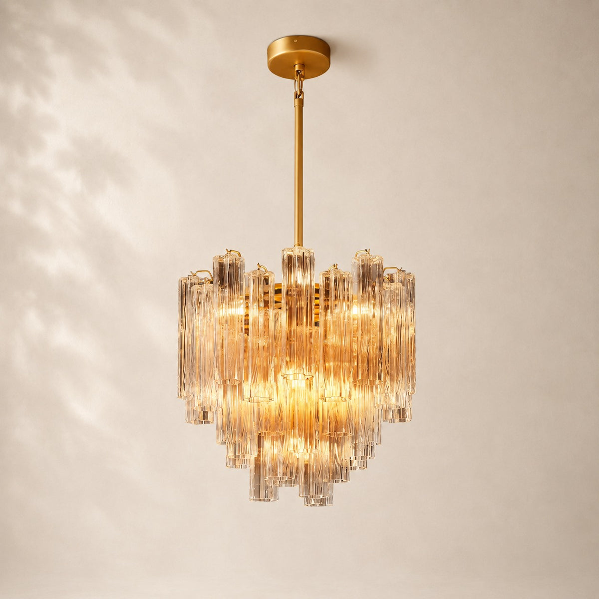 Trovelli Clear Glass Round Chandelier 22"