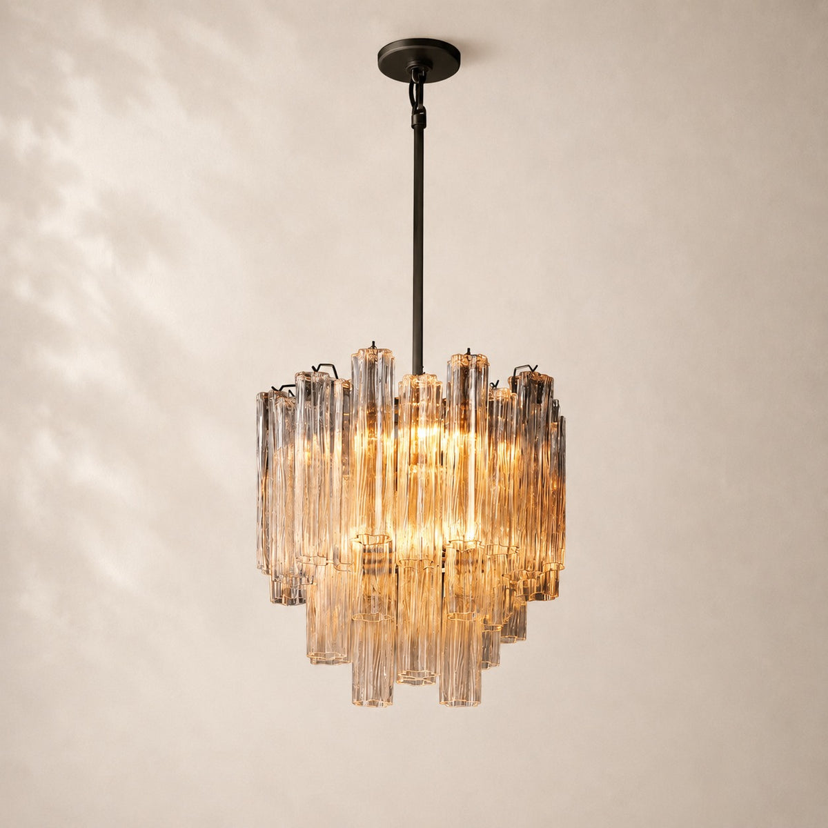 Trovelli Clear Glass Round Chandelier 22"