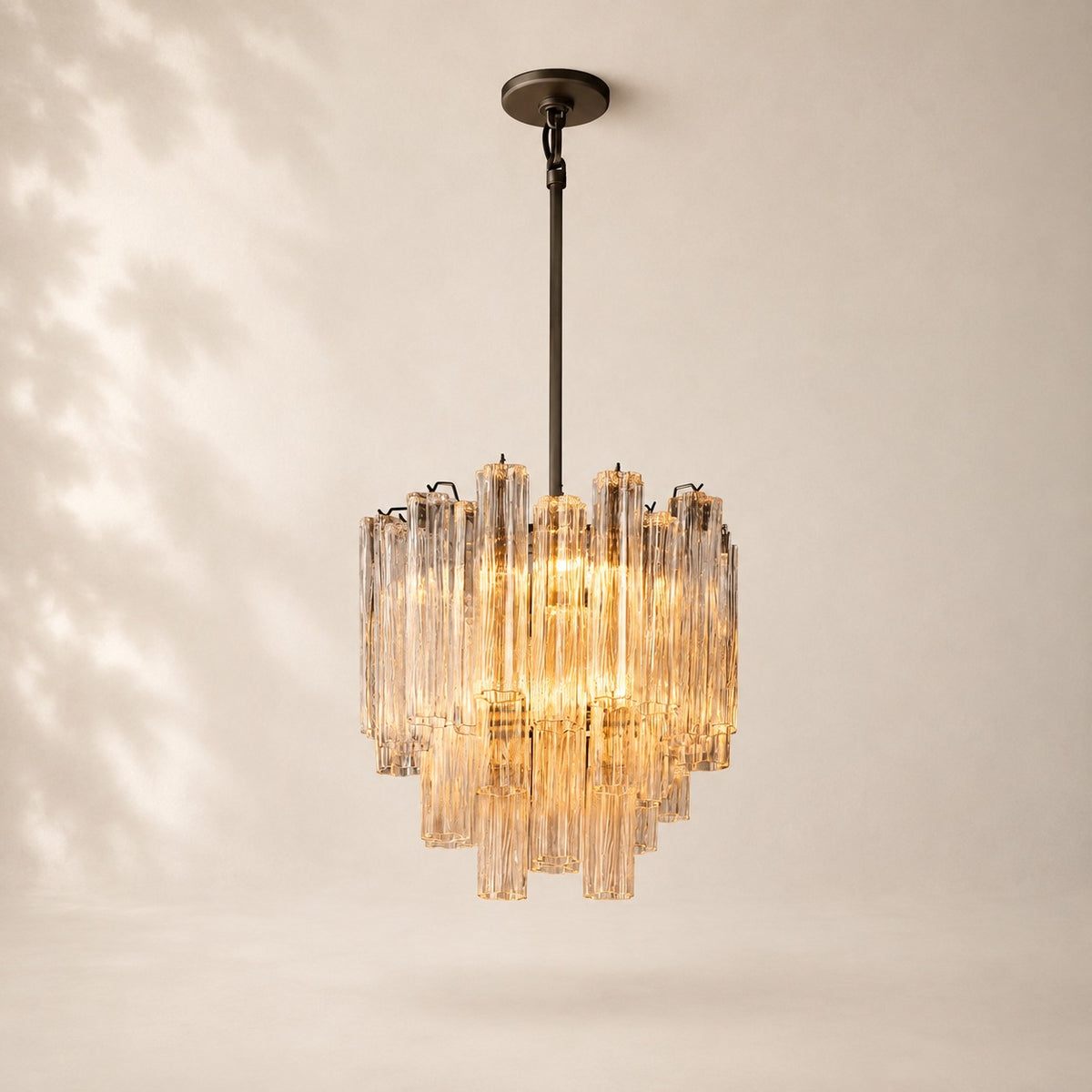 Trovelli Clear Glass Round Chandelier 22"