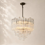 Trovelli Clear Glass Round Chandelier 35"