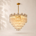 Trovelli Clear Glass Round Chandelier 35"