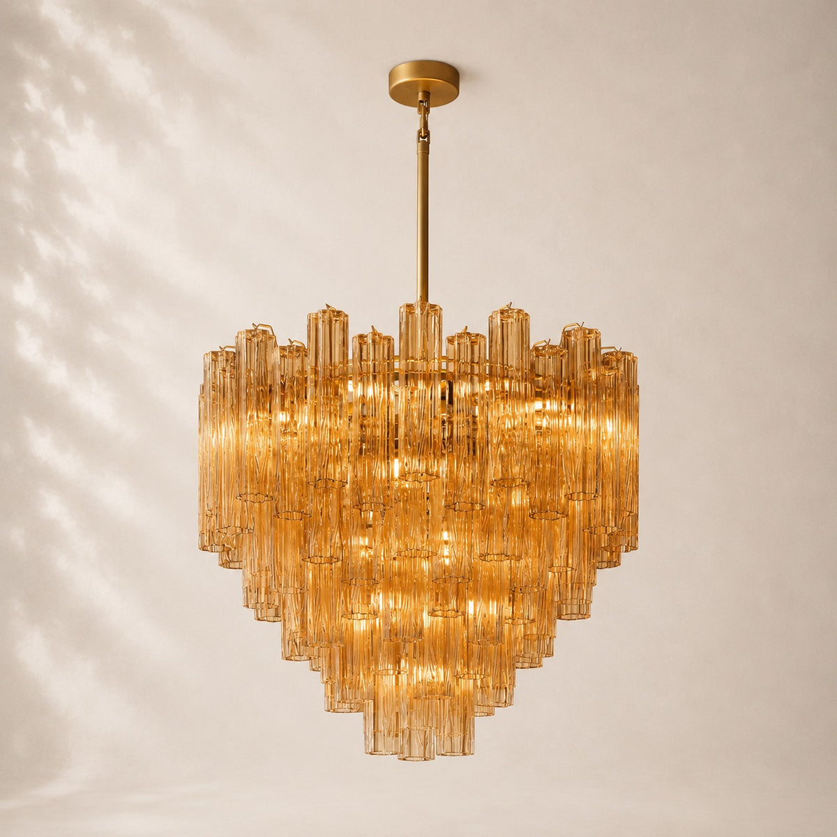 Trovelli Clear Glass Round Chandelier 35"