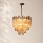 Trovelli Clear Glass Round Chandelier 35"