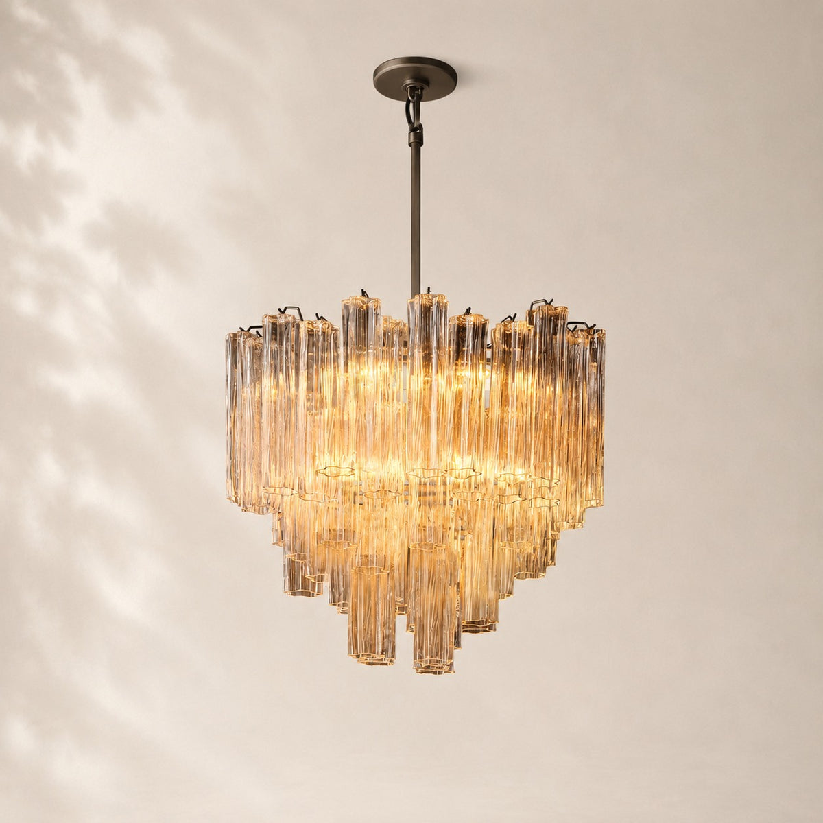 Trovelli Clear Glass Round Chandelier 35"