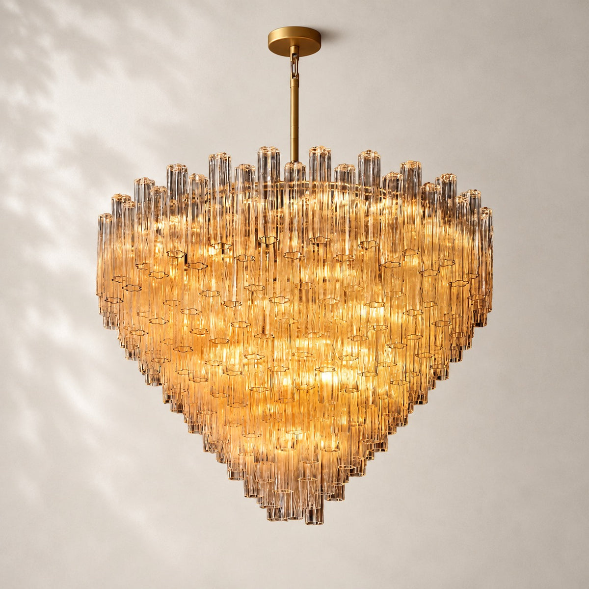 Trovelli Clear Glass Round Chandelier 61"
