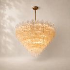 Trovelli Clear Glass Round Chandelier 61"