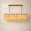 Trovelli Glass Linear Chandelier 54"