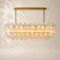 Trovelli Glass Linear Chandelier 73"