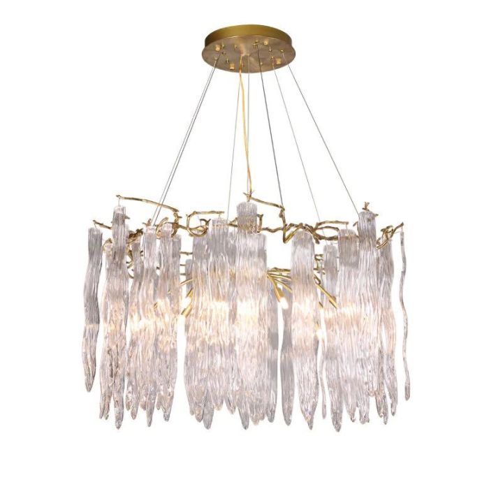 Ice drop Glass Tiered Branch Chandelier