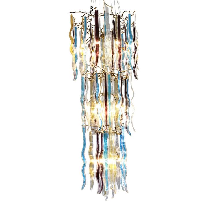 Ice drop Glass Tiered Branch Chandelier