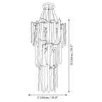 Ice drop Glass Tiered Branch Chandelier