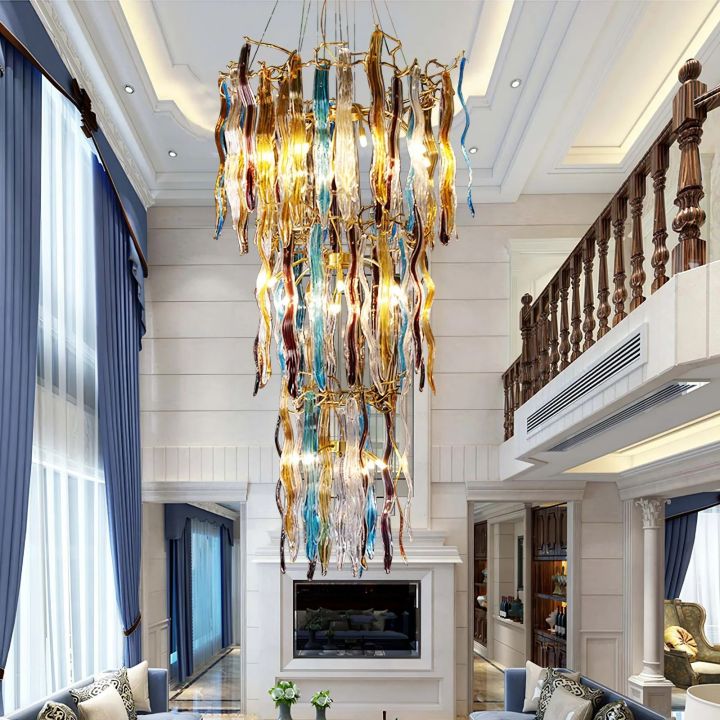 Ice drop Glass Tiered Branch Chandelier