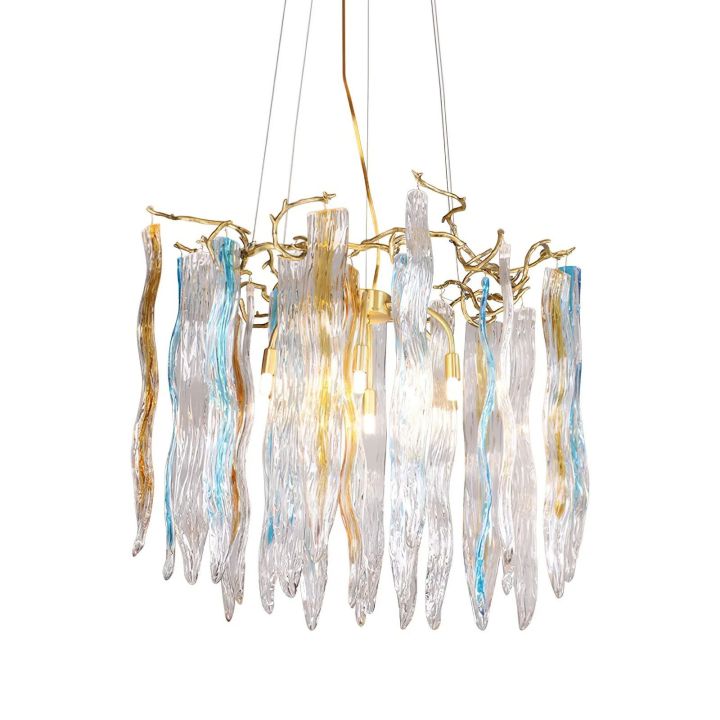 Ice drop Glass Tiered Branch Chandelier