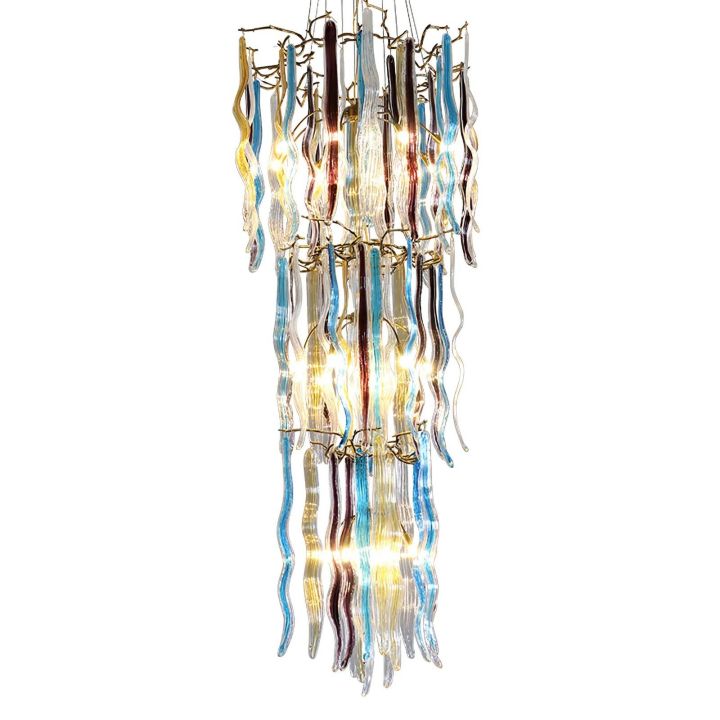 Ice drop Glass Tiered Branch Chandelier