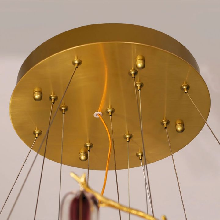 Ice drop Glass Tiered Branch Chandelier
