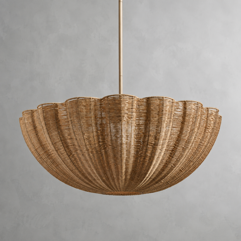 Weave Scallop Pendant 36" D
