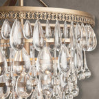 Dropwaltz Round Chandelier 17''23''H