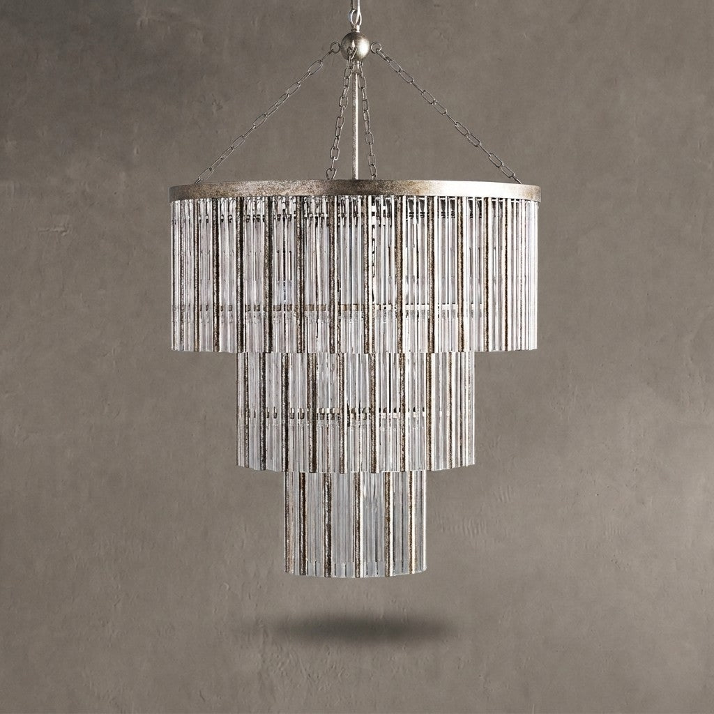 Facetveil 3-Tier Chandelier