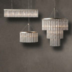 Facetveil Rectangular Chandelier 48''