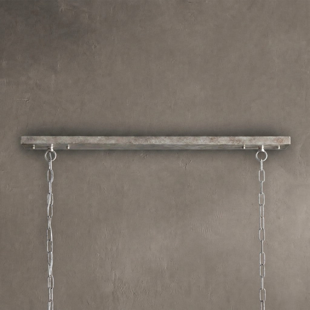 Facetveil Rectangular Chandelier 56"