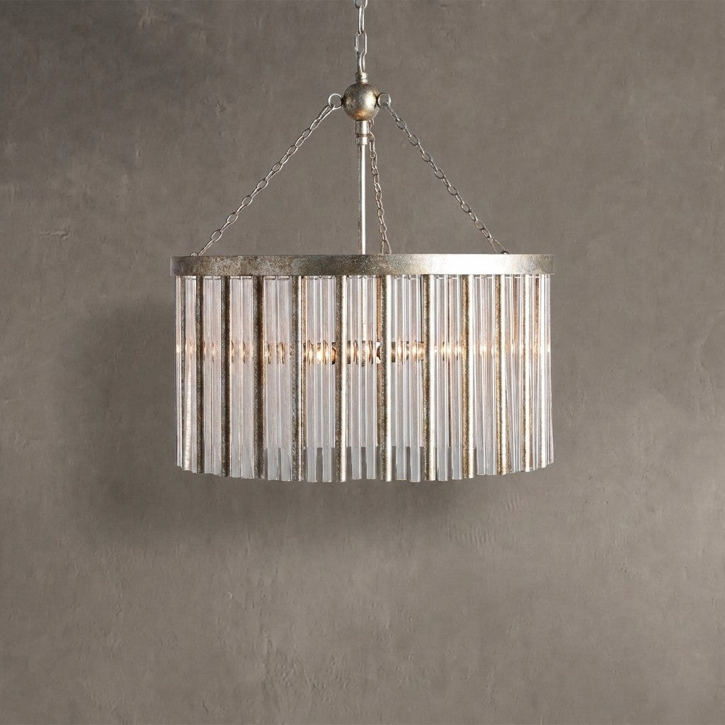 Facetveil Round Chandelier 24"35"