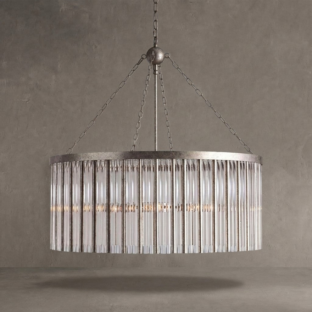 Facetveil Round Chandelier 24"35"