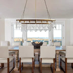 Gembough Oval Crystal Ball 7 Light Chandelier