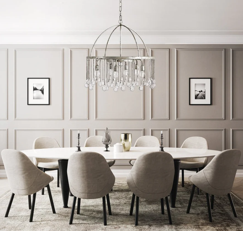 Gembough Crystal Ball Round Chandelier 5 Light / 8 Light
