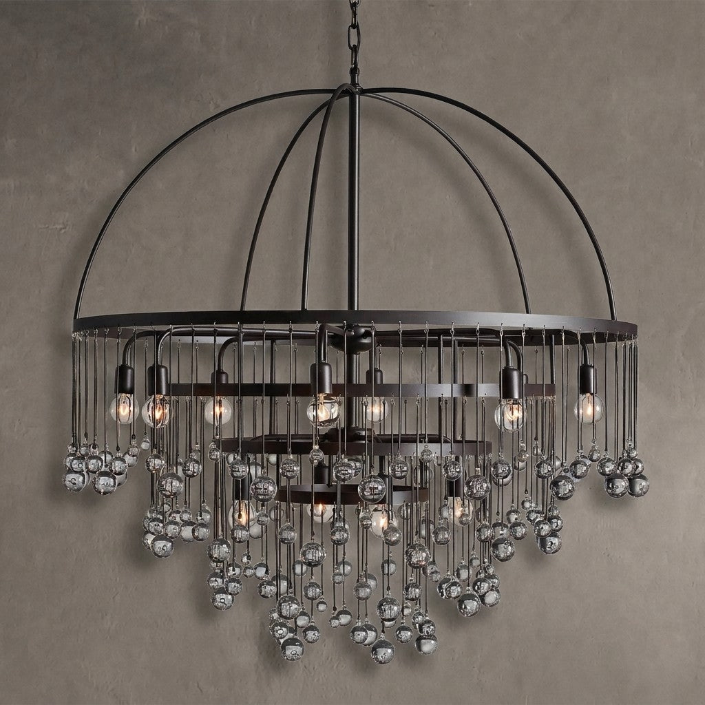 Gembough Modern Crystal Ball 4 Tier Chandelier