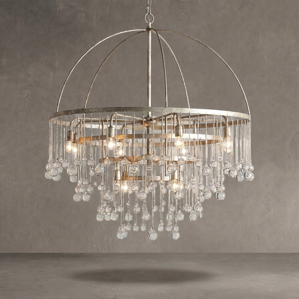 Gembough Modern Crystal Ball 4 Tier Chandelier