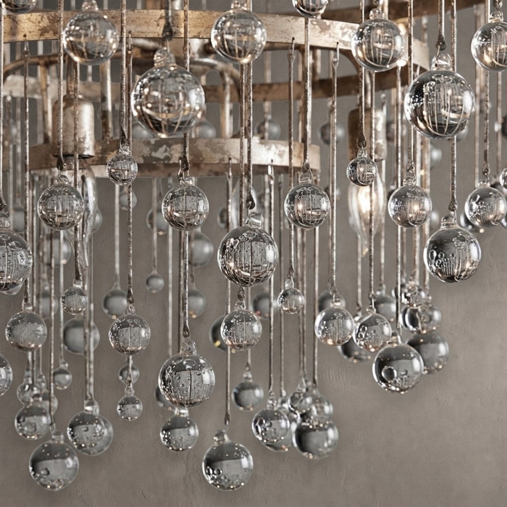 Gembough Modern Crystal Ball 4 Tier Chandelier