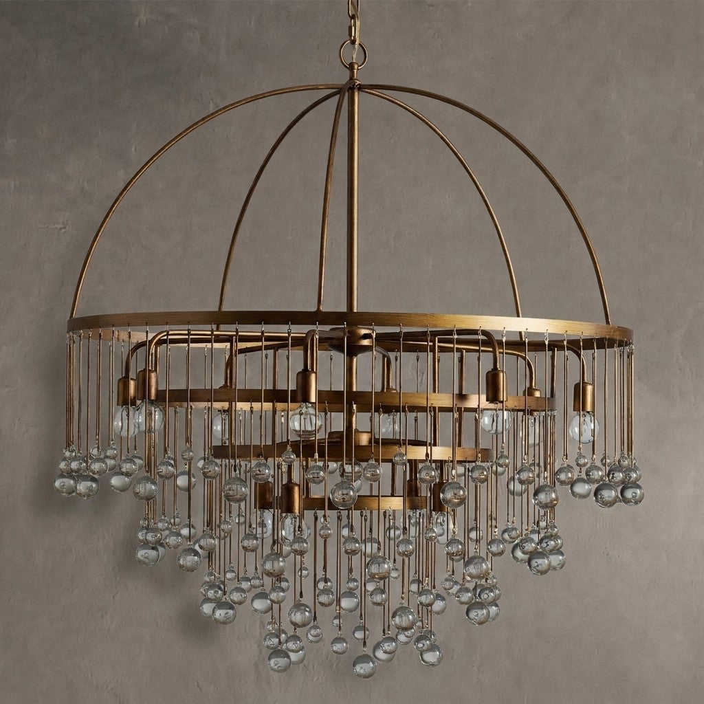 Gembough Modern Crystal Ball 4 Tier Chandelier