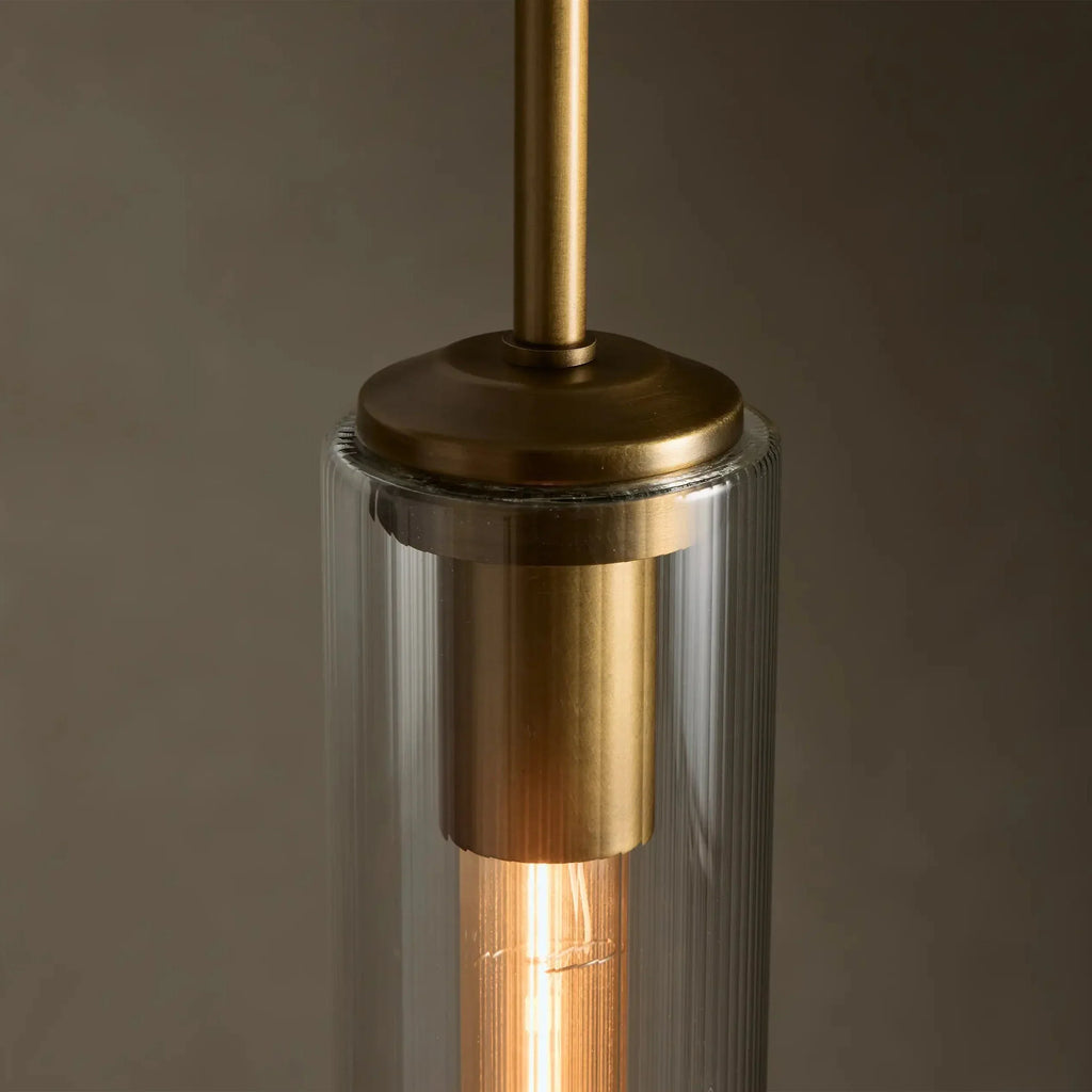 Rillchime Fluted Glass Pendant