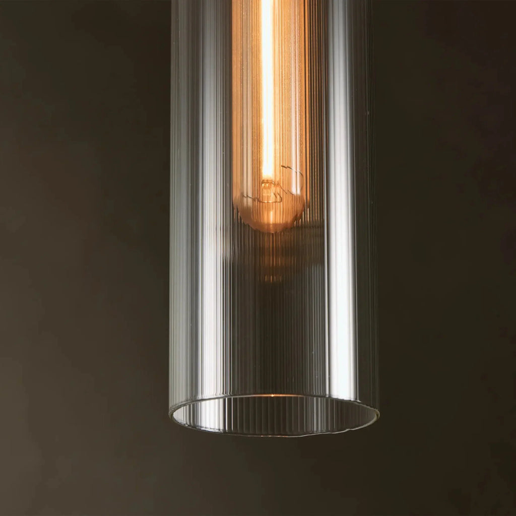 Rillchime Fluted Glass Pendant