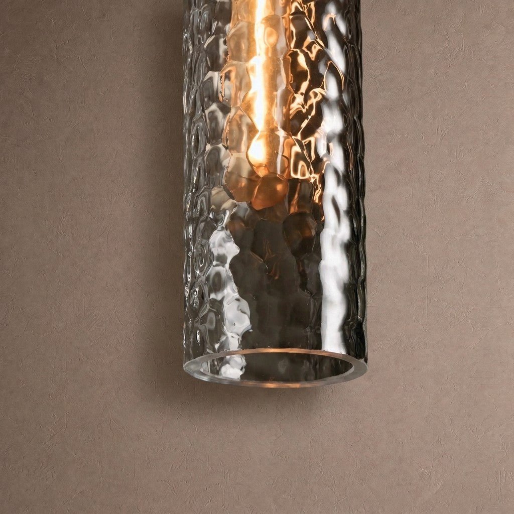 Rillchime Hammered Glass Pendant