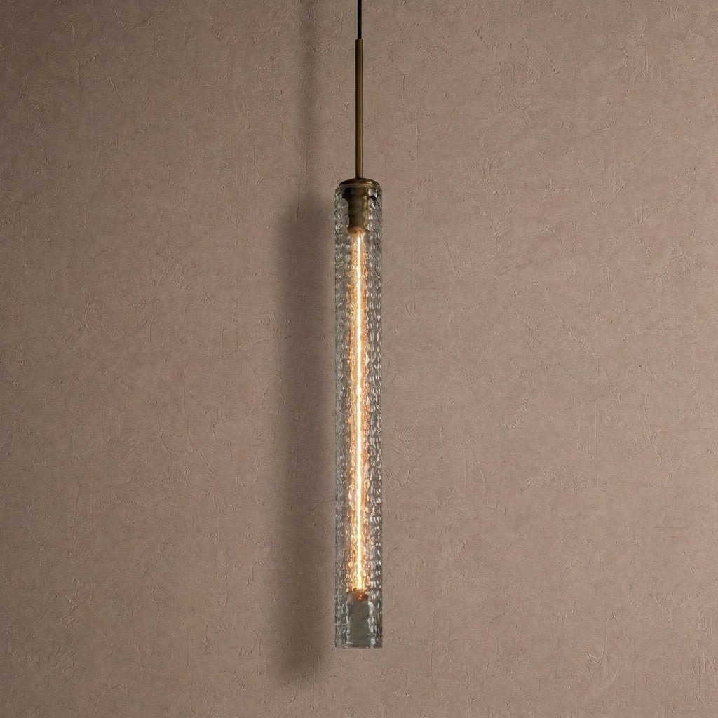 Rillchime Hammered Glass Pendant