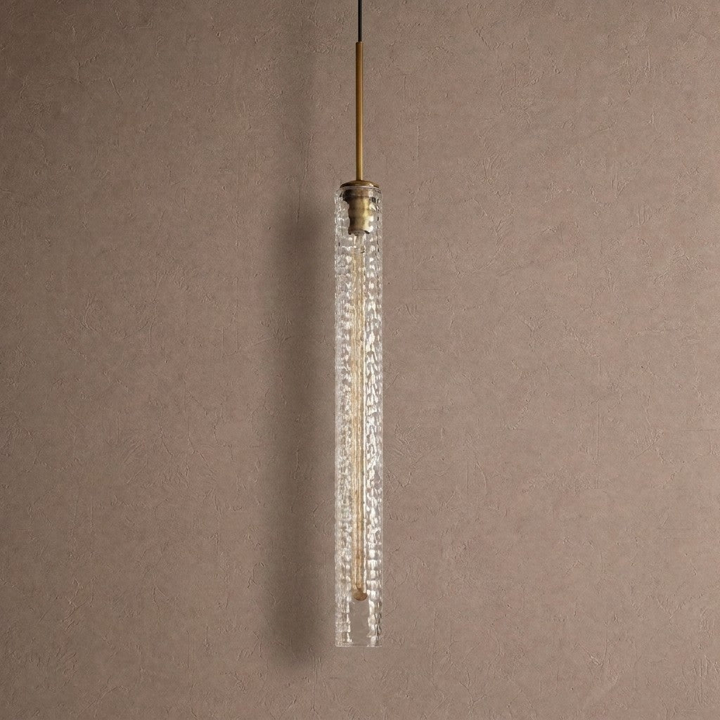 Rillchime Hammered Glass Pendant