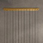 Rillchime Linear Fluted Glass Chandelier