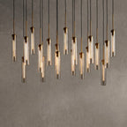 Rillchime Linear Fluted Glass Chandelier