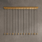 Rillchime Linear Hammered Glass Chandelier