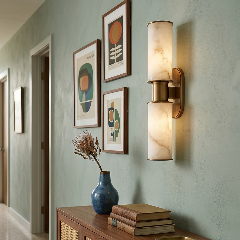 Archtrack 2-Light Wall Sconce in Alabaster