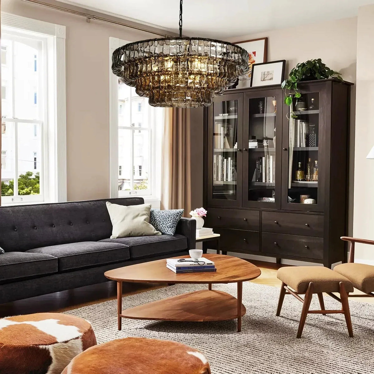 Frostweft Round Chandelier