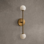 Stonedome Alabaster Double Wall Sconce