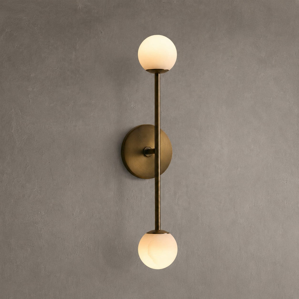 Stonedome Alabaster Double Wall Sconce